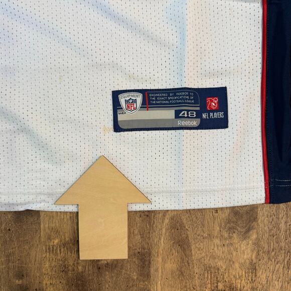 NFL New England Patriots 81 Moss Reebook Onfield Equipment Jersey White Size 48 - Picture 8 of 13